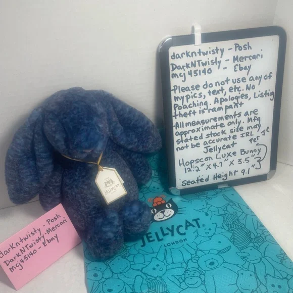 BNWT Jellycat Hopscone Luxe Bunny…soooo beautiful IRL Pics don’t do justice!